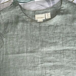 Cynthia Rowley Green Casual Button Down Shirt